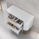Ver imagem 3 de Conjunto Alice 1 Metro com Pés - sem Cuba - Fabribam Branco
