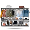 Ver imagem 1 de Closet Armário Aramado Modulado Gaveta Prateleira 3,10m PT