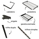 Ver imagem 3 de Closet Armário Aramado Modulado Gaveta Prateleira 3,10m PT