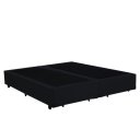 Ver imagem 1 de Cama Base Box Casal Bipartido 138x188 Suede Preto