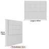 Cabeceira para Cama Box Casal 140cm Sena Linho Bege - Sallar Home - 2