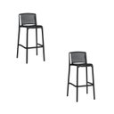Ver imagem 2 de Kit com 2 Banquetas Floripa em Polipropileno - Cor Preto