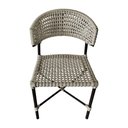 Ver imagem 4 de Kit 4 Cadeiras Hortz Corda Náutica Base em Alumínio Preto/areia