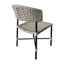 Ver imagem 3 de Kit 4 Cadeiras Hortz Corda Náutica Base em Alumínio Preto/areia