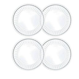 Conjunto 4 Pratos para Sobremesa de Cristal Imperatriz 20cm - Wolff - 1
