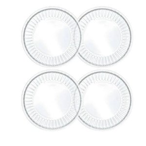 Conjunto 4 Pratos para Sobremesa de Cristal Imperatriz 20cm - Wolff