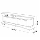Ver imagem 6 de Rack para Sala de Estar TV 75 pol Orgânico 3 Portas 180cm Maui B02 Freijó Fendi - Lyam Decor