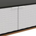 Ver imagem 6 de Rack Kappesberg 3 Portas 3d Preto Fosco/branco 136cm