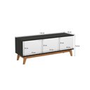 Ver imagem 4 de Rack Kappesberg 3 Portas 3d Preto Fosco/branco 136cm