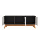 Ver imagem 5 de Rack Kappesberg 3 Portas 3d Preto Fosco/branco 136cm