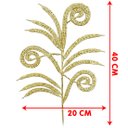 Ver imagem 4 de Ramos Galhos Arranjo Enfeite Natalino Dourado 40cm Kit 18PÇS