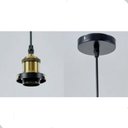 Ver imagem 5 de Pendente Ametista Cone Vidro Âmbar Vintage Moderno Industria