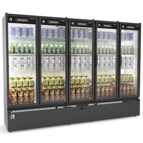 Auto Serviço Vanguard Resfriados 5 Portas Preto/branco Asvr5p 220v - Refrimate