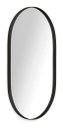 Ver imagem 2 de Espelho Grande Oval Moldura Preta 80x50