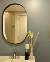 Ver imagem 5 de Espelho Grande Oval Moldura Preta 80x50