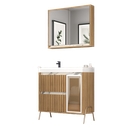 Ver imagem 3 de Gabinete de Banheiro 80cm com Lavatório e Armário Ref 890 Cewal - Itapuã/thassos