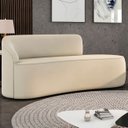Ver imagem 1 de Sofá 2 Lugares para Sala 140cm Orgânico Wendi Veludo Bege I01 - Mpozenato