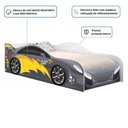 Ver imagem 3 de Cama Carro Menino Chumbo Solteiro com Colchão