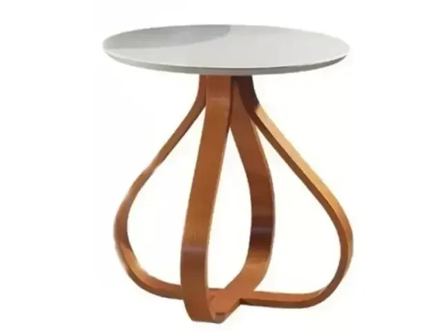 Mesa De Canto Gota 60 Cm Off Withe