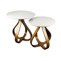 Mesa De Canto Gota 60 Cm Off Withe - 2
