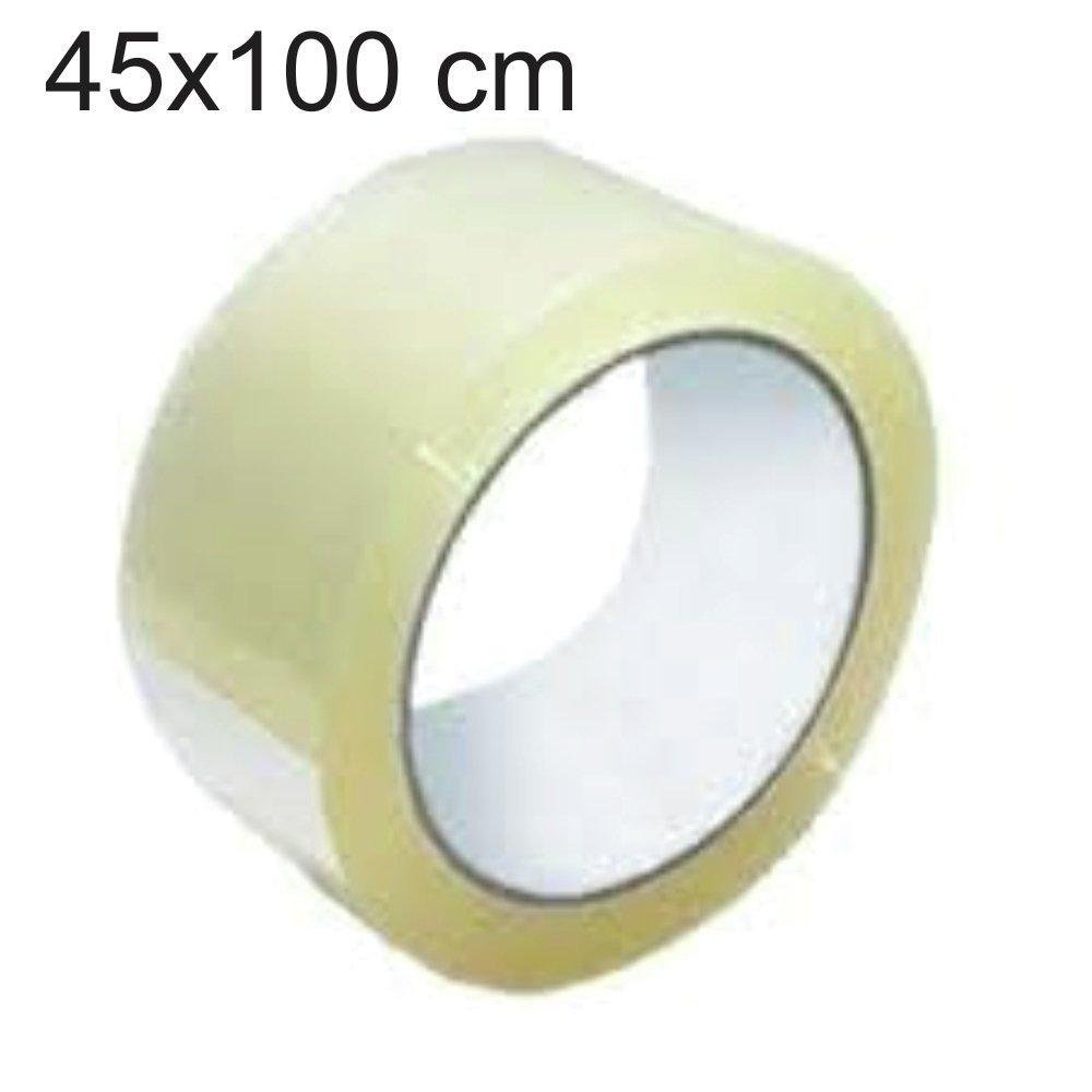 KIT FITA ADESIVA TRANSPARENTE 3 UNIDADES COM 100 METROS CADA 45MM X 100M EMBALAGEM - 2