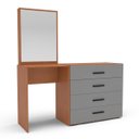 Ver imagem 2 de Cômoda Penteadeira Valência 4 Gavetas Espelho 149x160cm Cinza/Freijó 250803