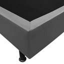 Ver imagem 3 de Base Box para Cama Solteiro 88x188cm Liz S05 Sintético Cinza - Mpozenato