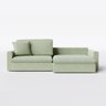 Sofá Cama Bélgica Retrátil e Reclínável 2,10m em Linho Columbia Premium Verde Militar - Home Mobily - 7
