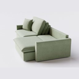 Sofá Cama Bélgica Retrátil e Reclínável 2,10m em Linho Columbia Premium Verde Militar - Home Mobily - 6