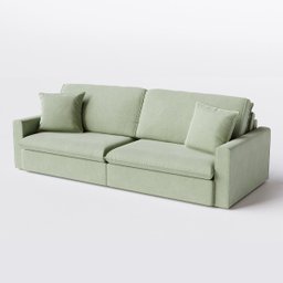 Sofá Cama Bélgica Retrátil e Reclínável 2,10m em Linho Columbia Premium Verde Militar - Home Mobily - 10