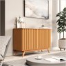 Buffet Aparador 3 Portas Ripado Mdf 1.36 Juçara Ofertamo - 2