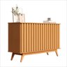 Buffet Aparador 3 Portas Ripado Mdf 1.36 Juçara Ofertamo - 1
