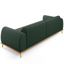 Ver imagem 7 de Sofá 03 Lugares Para Sala de Estar Kiev 230 cm D02 Linho Verde Musgo C-117 - Lyam Decor