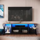 Ver imagem 1 de Rack Gamer Tv até 60" C/ Led Rgb P1033 Mel/preto