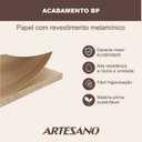 Ver imagem 7 de Cômoda 3 Gavetas 90cm Orgânico Pé Metal Luna Artesano Offwhite