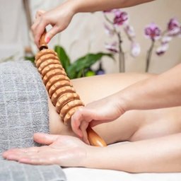 Rolo Bastão Massageador Manual Espiga Madeira Maderoterapia Corporal Mundo Thata - 2