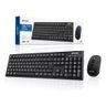 Kit Teclado e Mouse sem Fio Bk-s1000k 4366 Preto - Exbom - 1
