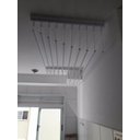 Ver imagem 3 de Varal Teto Individual 10 Varetas Branco Apartamento - 120cm