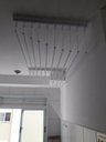 Ver imagem 3 de Varal Teto Individual 10 Varetas Branco Apartamento - 120cm
