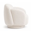 Ver imagem 6 de Poltrona Decorativa Oliva Base Giratória Bouclé Off White - Sallar Home