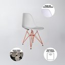Ver imagem 4 de Mesa Sala De Jantar Industrial Preta 135X75 Com 6 Cadeiras Bracas De Ferro Cobre Cor: Preto