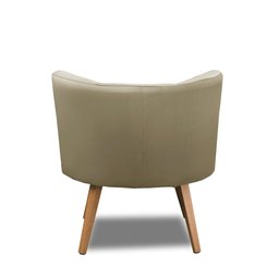 Poltrona Para Sala Decorativa Isa Suede Bege Adonai Estofados - 6