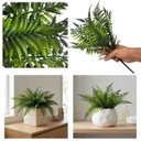 Ver imagem 6 de Kit 15 Buquês de Ruscus Verde Artificial 35cm | Ideal para Decoração de Salas e Escritórios