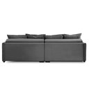 Ver imagem 7 de Sofá Cama Retrátil e Reclinável 2,30m com Molas Carol Veludo Cinza Adonai Estofados