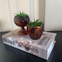 Ver imagem 4 de Livro decorativo e conjunto vaso de vidro trabalhado