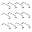Ver imagem 1 de Alça de Apoio Barra Inox 50xm Kit 12 Unidades Banheiro Acessibilidade Idoso Cadeirante Deficiente Co