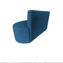 Ver imagem 6 de Namoradeira Sofá 2 Lugares Yara Orgânica Bouclé Azul Marinho