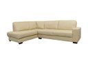 Ver imagem 1 de Sofá de Couro Canto Marrocos 3 Lugares com Chaise Esquerda Manteiga Pigmentado - Mempra Design