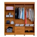Ver imagem 3 de Guarda Roupa Copacabana New 6 Portas Benetil Móveis - Cinamomo/off