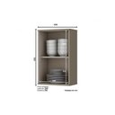 Ver imagem 3 de Armário Aéreo Cozinha Modulado Connect 1 Porta Duna/Cristal - Henn